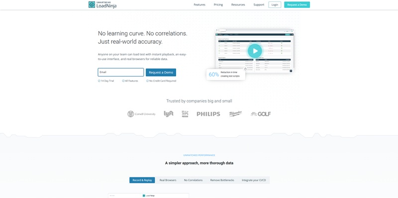 loadninja公式HPキャプチャ画像