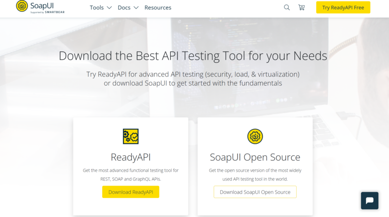 SoapUI公式HPキャプチャ画像
